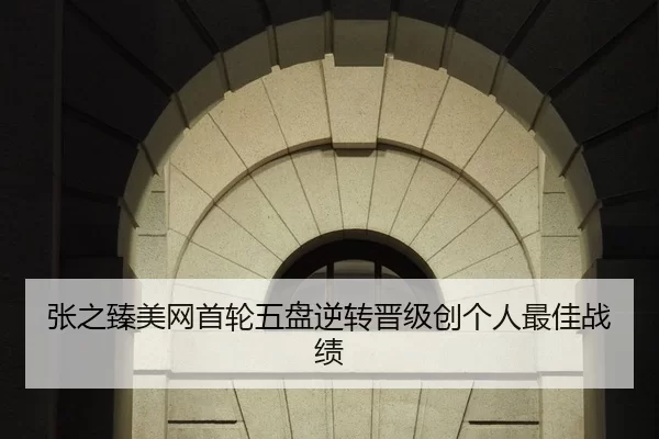 张之臻美网首轮五盘逆转晋级创个人最佳战绩